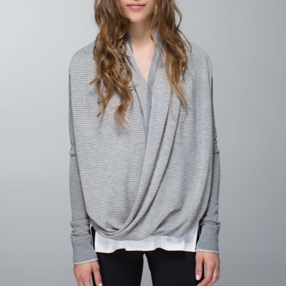 Lululemon Iconic Sweater Wrap Heathered Grey